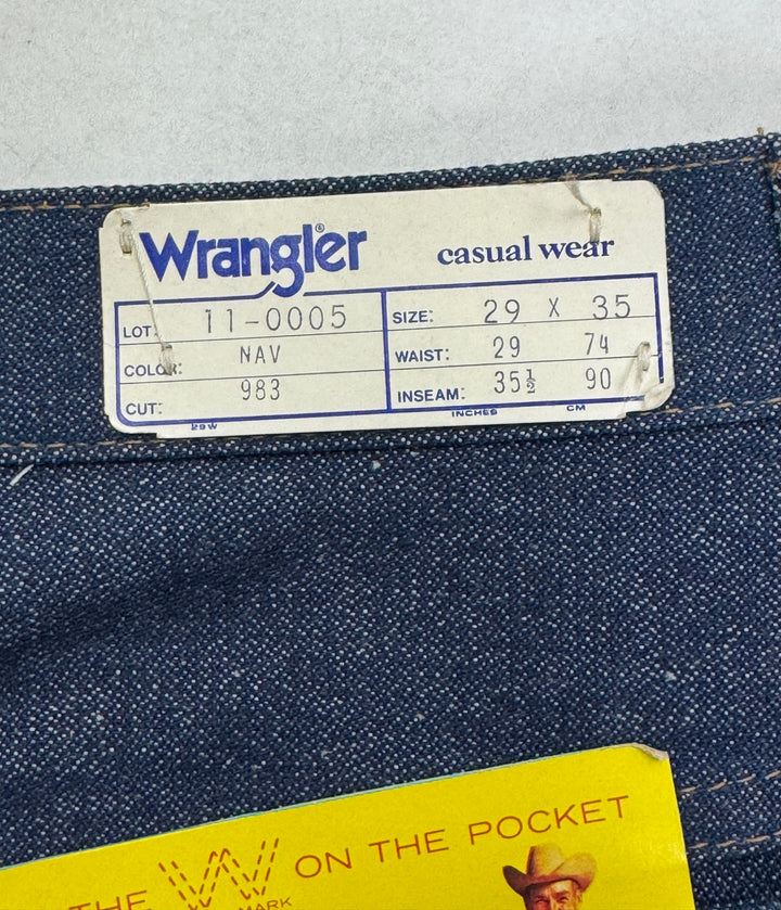 Wrangler western cut Flare W29 L35 made in Belgium anni 70&