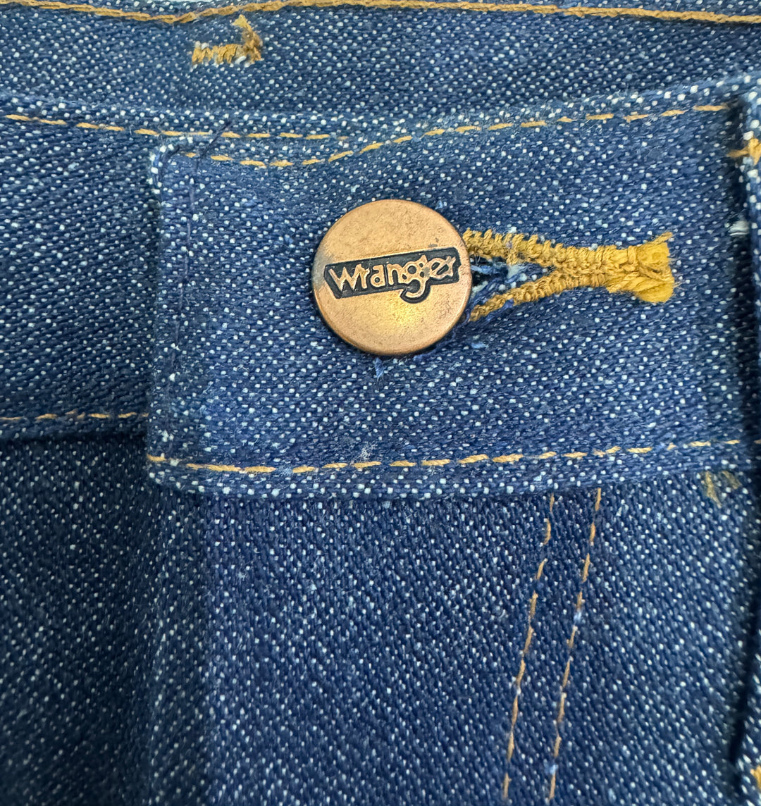 Wrangler western cut Flare W29 L35 made in Belgium anni 70&