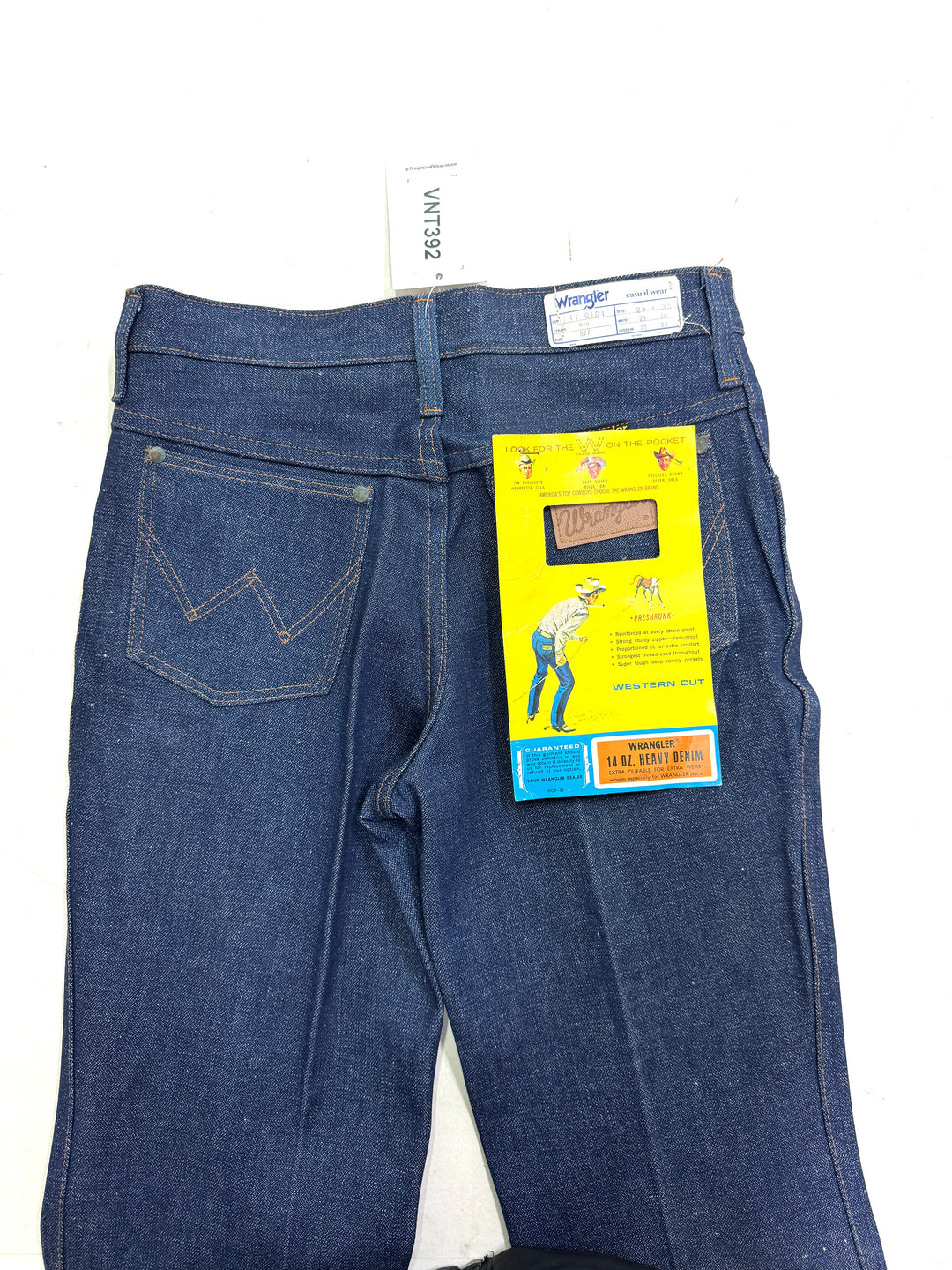 Wrangler western cut rivets W29 L35 made in Belgium anni 70&