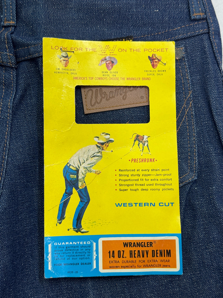 Wrangler western cut rivets W29 L35 made in Belgium anni 70&