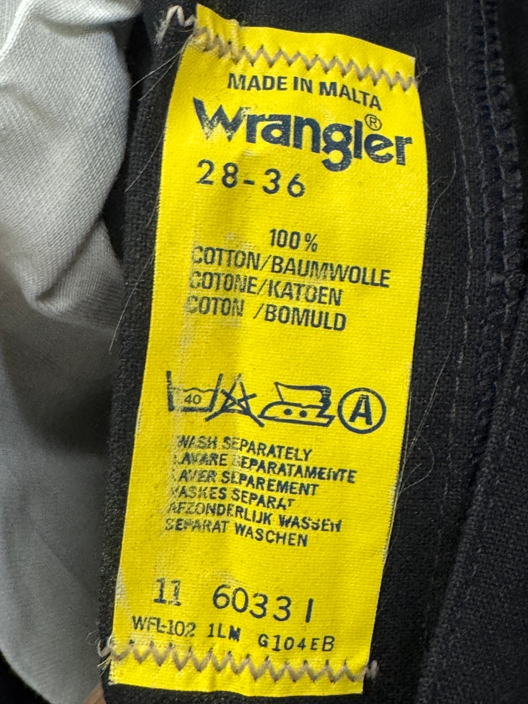 Wrangler casual fit W28 L36 made in Malta anni 70&