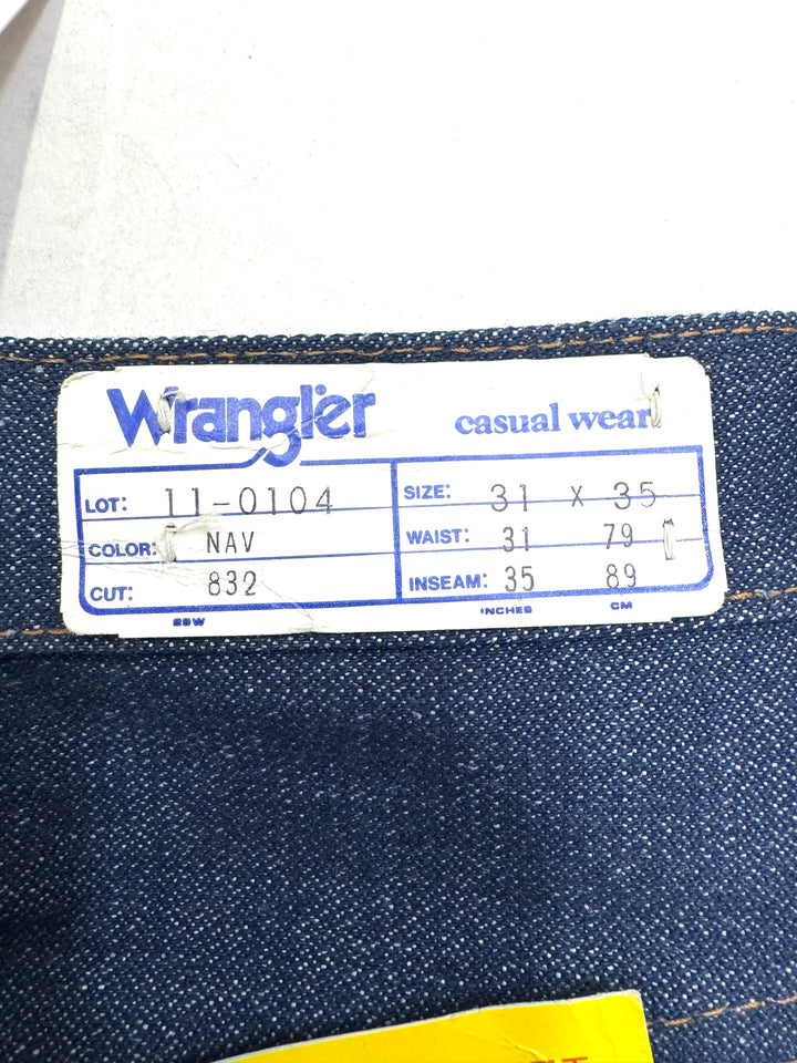 Wrangler western cut rivets W31 L35 made in Belgium anni 70&