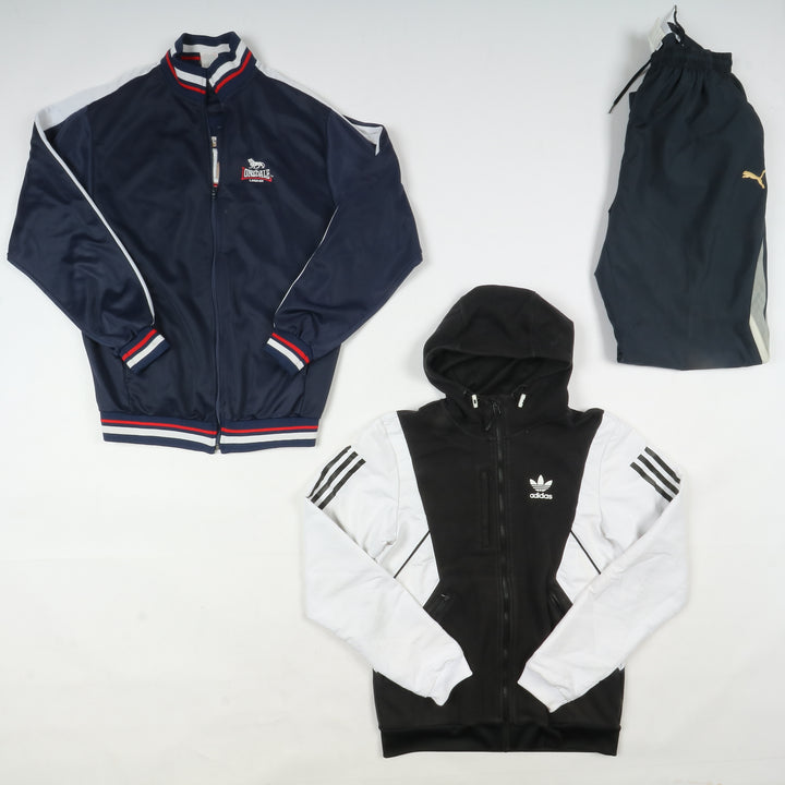 Felpe, pantaloni e giubbini sportivi firmati box 29pz uomo e donna grado A+B