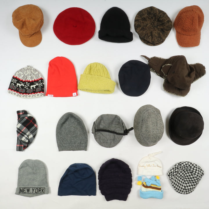 Stock Cappelli invernali vintage uomo e donna stock 133pz grado A+B