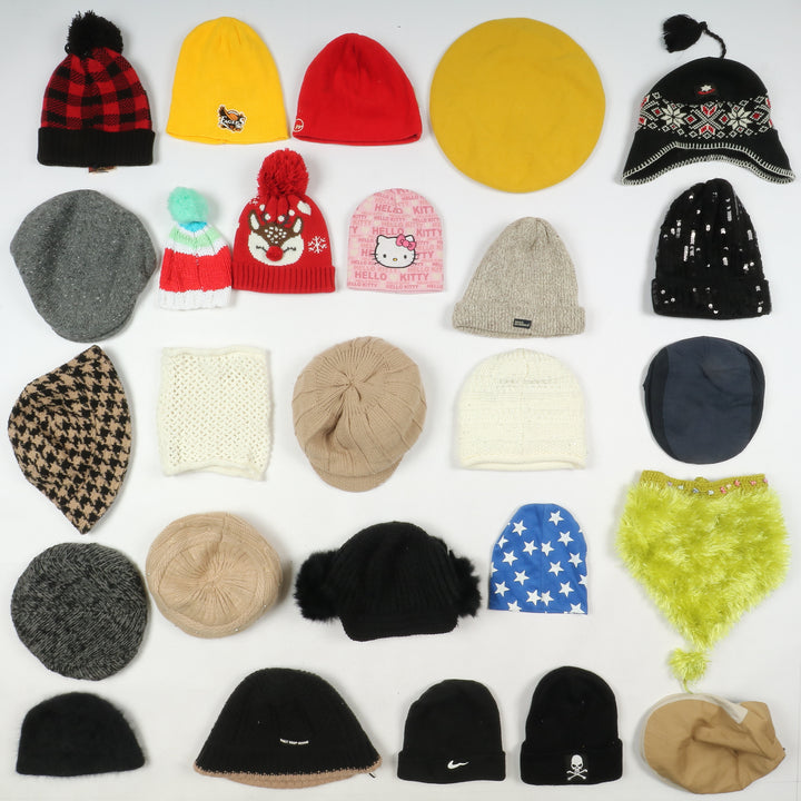 Stock Cappelli invernali vintage uomo e donna stock 133pz grado A+B