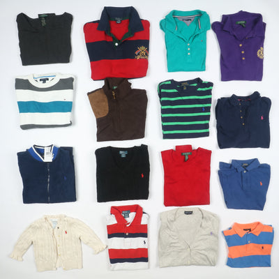 Tommy Hifiger, Lacoste e Ralph Lauren vintage da bambino Box da 79pz