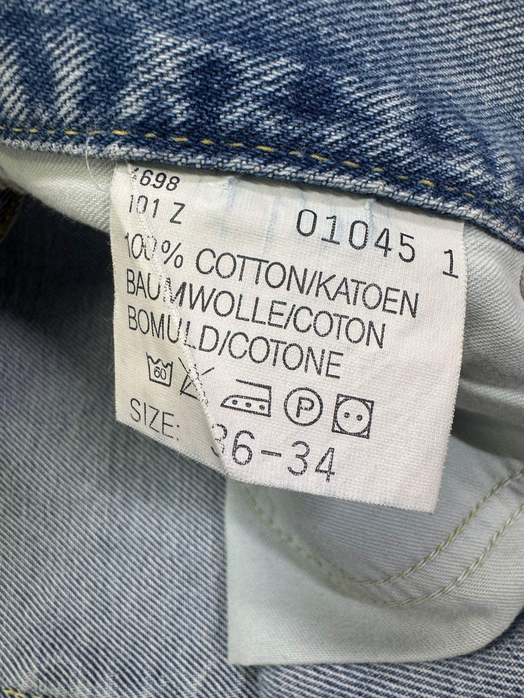 Lee 101z doppia cimosa W36 L34 selvedge vintage denim
