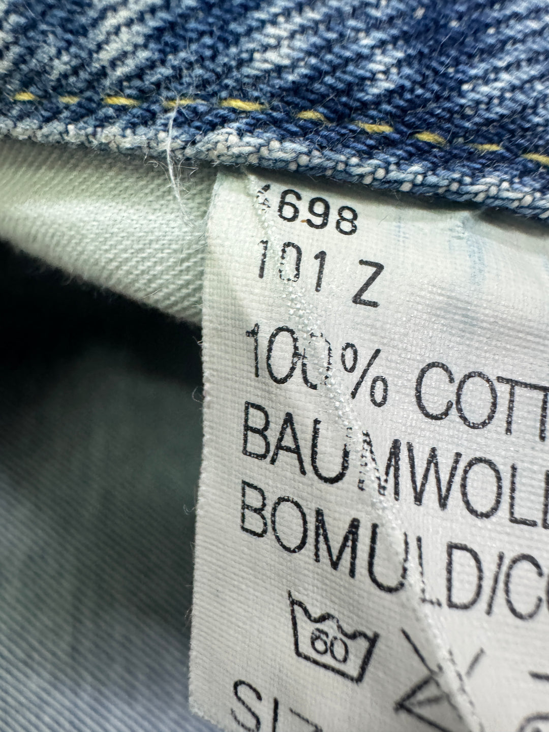 Lee 101z doppia cimosa W36 L34 selvedge vintage denim