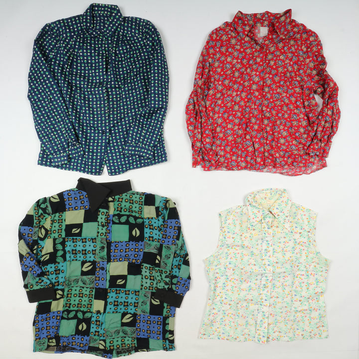 Camicie colorate vintage donna box da 64pz printed