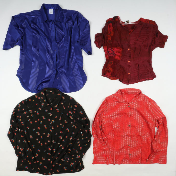 Camicie colorate vintage donna box da 64pz printed