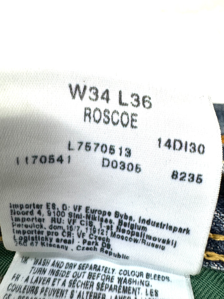 Lee Roscoe x-line W34 L36 mezza cimosa selvedge