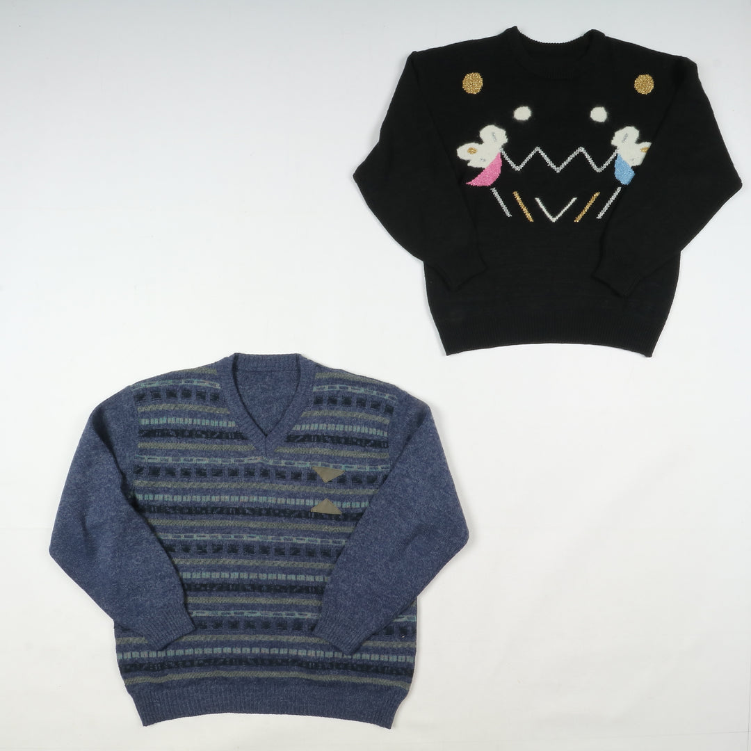 Maglioni invernali colorati uomo e donna box da 20pz