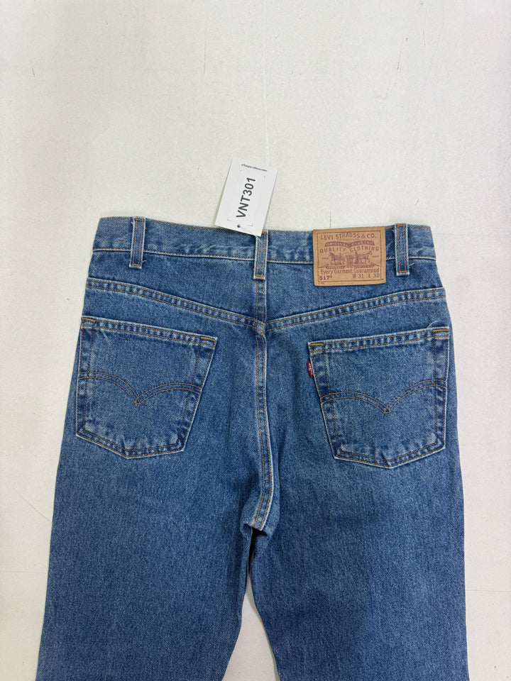 Levi's 517 Boot Cut W31 L30 Made in USA Levis a zampa vintage anni 80