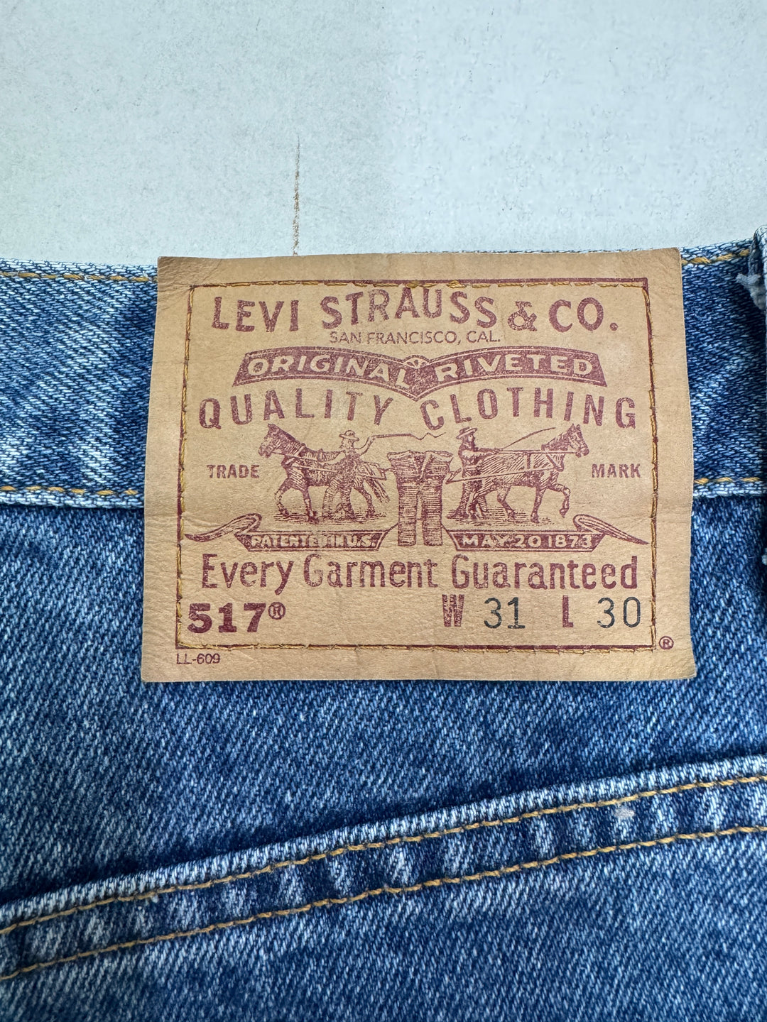 Levi's 517 Boot Cut W31 L30 Made in USA Levis a zampa vintage anni 80