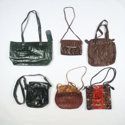 Stock lotto borse e borsette vintage 21kg - 36pz misto uomo donna