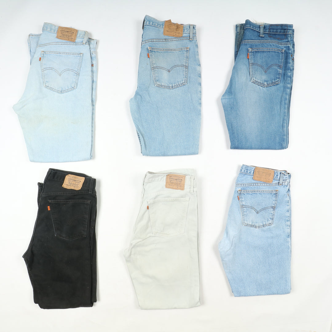 Levi's orange tab anni 80 lotto da 48pz Levis vintage jeans