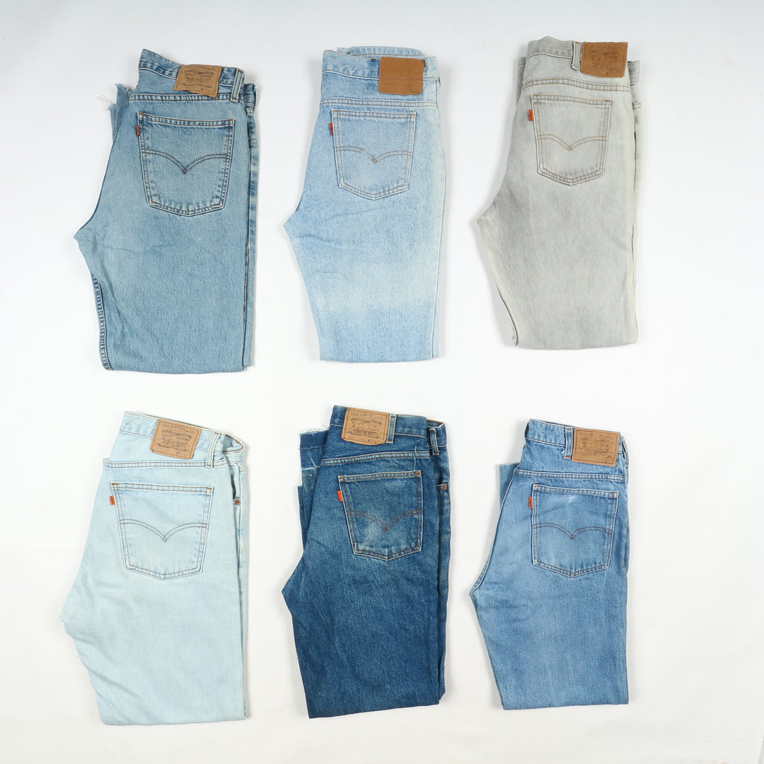 Levi's orange tab anni 80 lotto da 48pz Levis vintage jeans