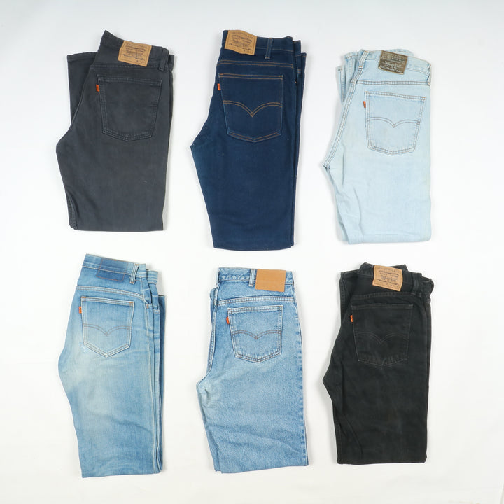 Levi's orange tab anni 80 lotto da 48pz Levis vintage jeans