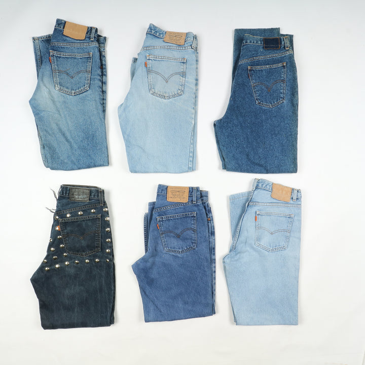 Levi's orange tab anni 80 lotto da 48pz Levis vintage jeans