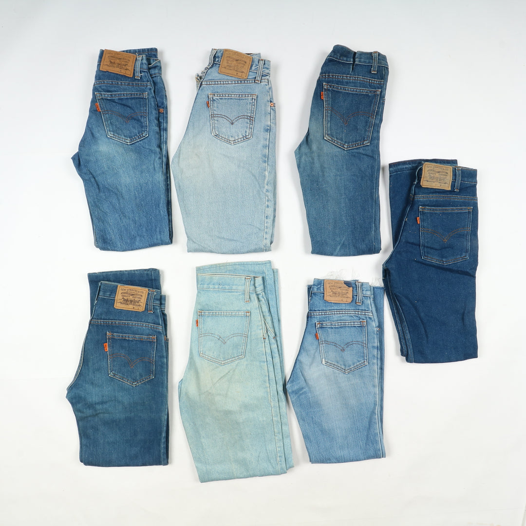 Levi's orange tab anni 80 lotto da 48pz Levis vintage jeans