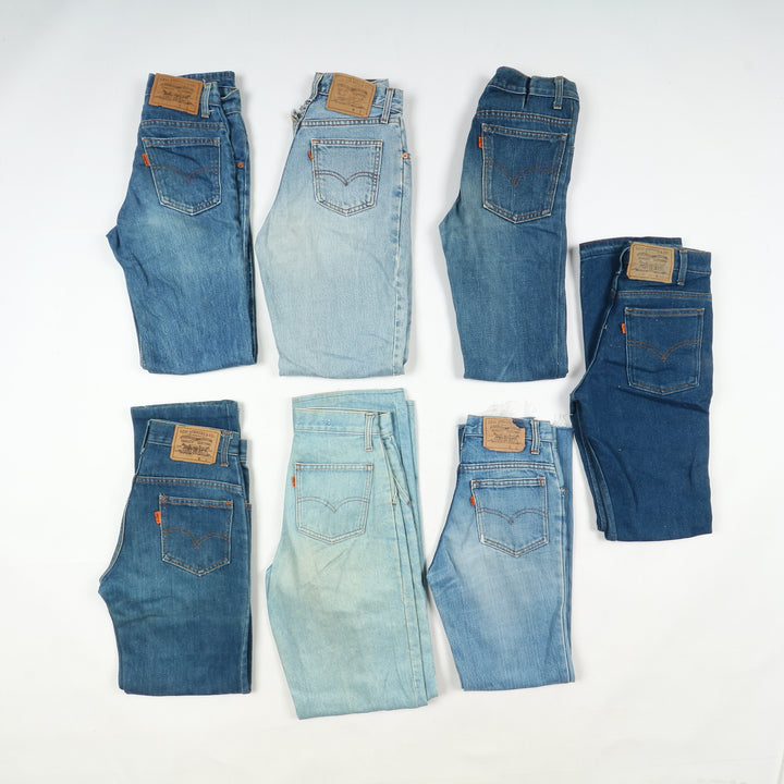 Levi's orange tab anni 80 lotto da 48pz Levis vintage jeans
