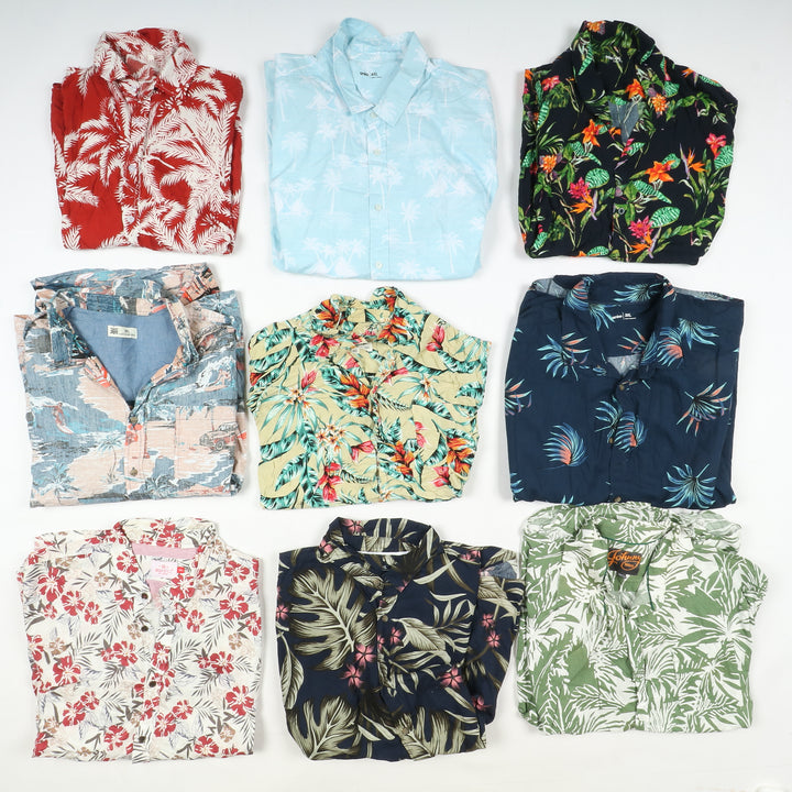 Camicie Hawaii vintage uomo e donna box da 97pz printed