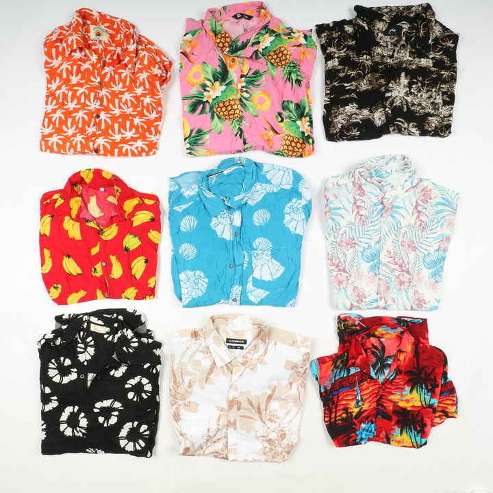 Camicie Hawaii vintage uomo e donna box da 97pz printed