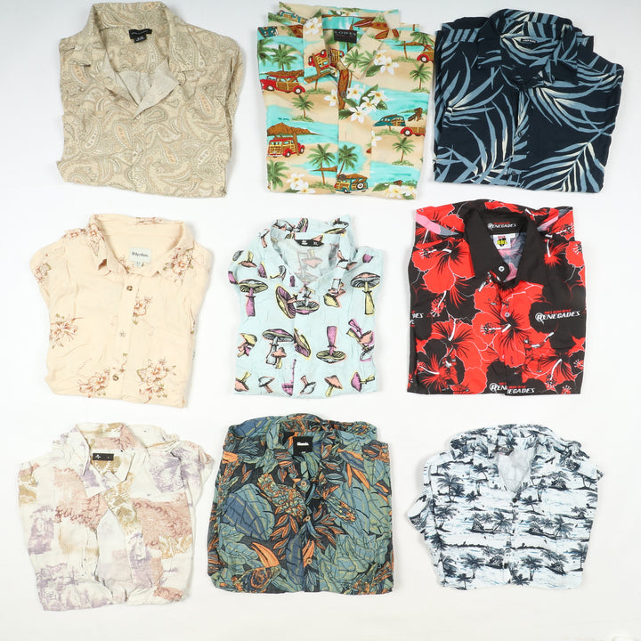 Camicie Hawaii vintage uomo e donna box da 97pz printed
