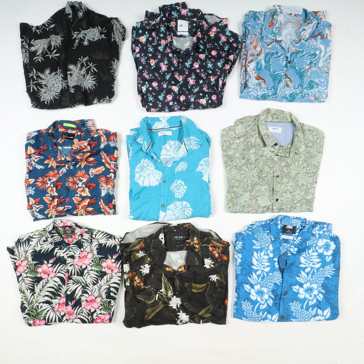 Camicie Hawaii vintage uomo e donna box da 97pz printed