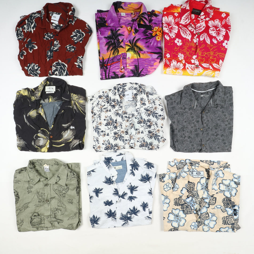 Camicie Hawaii vintage uomo e donna box da 97pz printed
