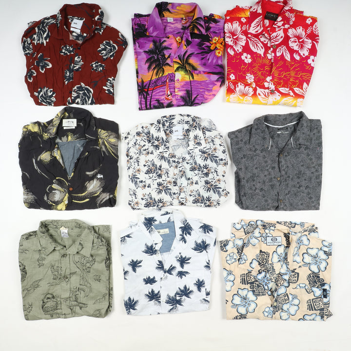Camicie Hawaii vintage uomo e donna box da 97pz printed