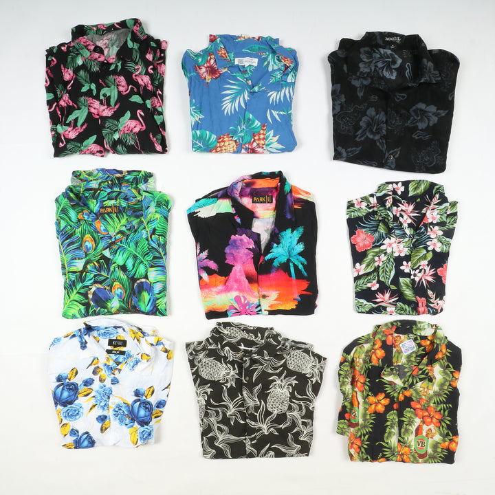 Camicie Hawaii vintage uomo e donna box da 97pz printed