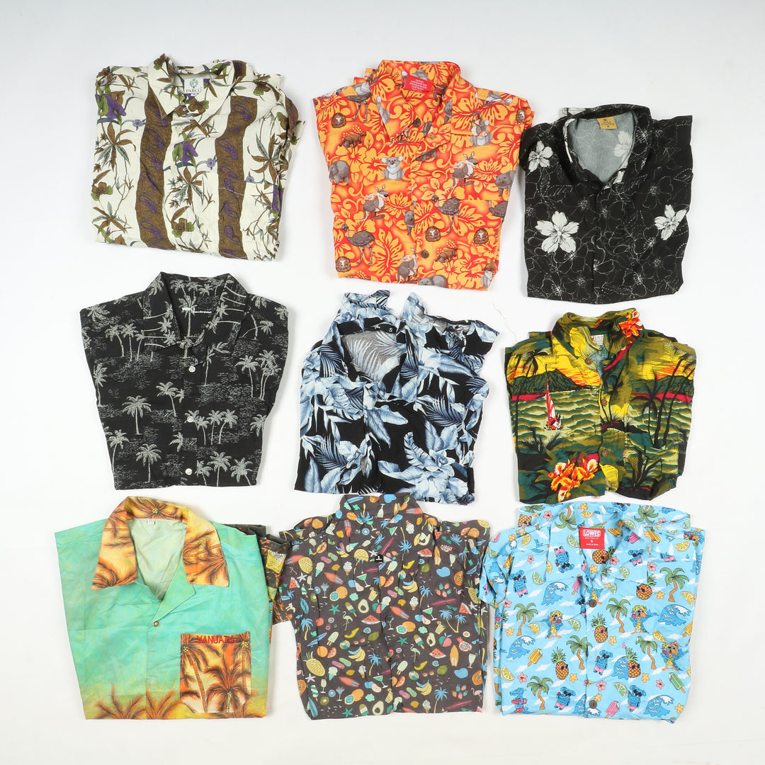 Camicie Hawaii vintage uomo e donna box da 97pz printed
