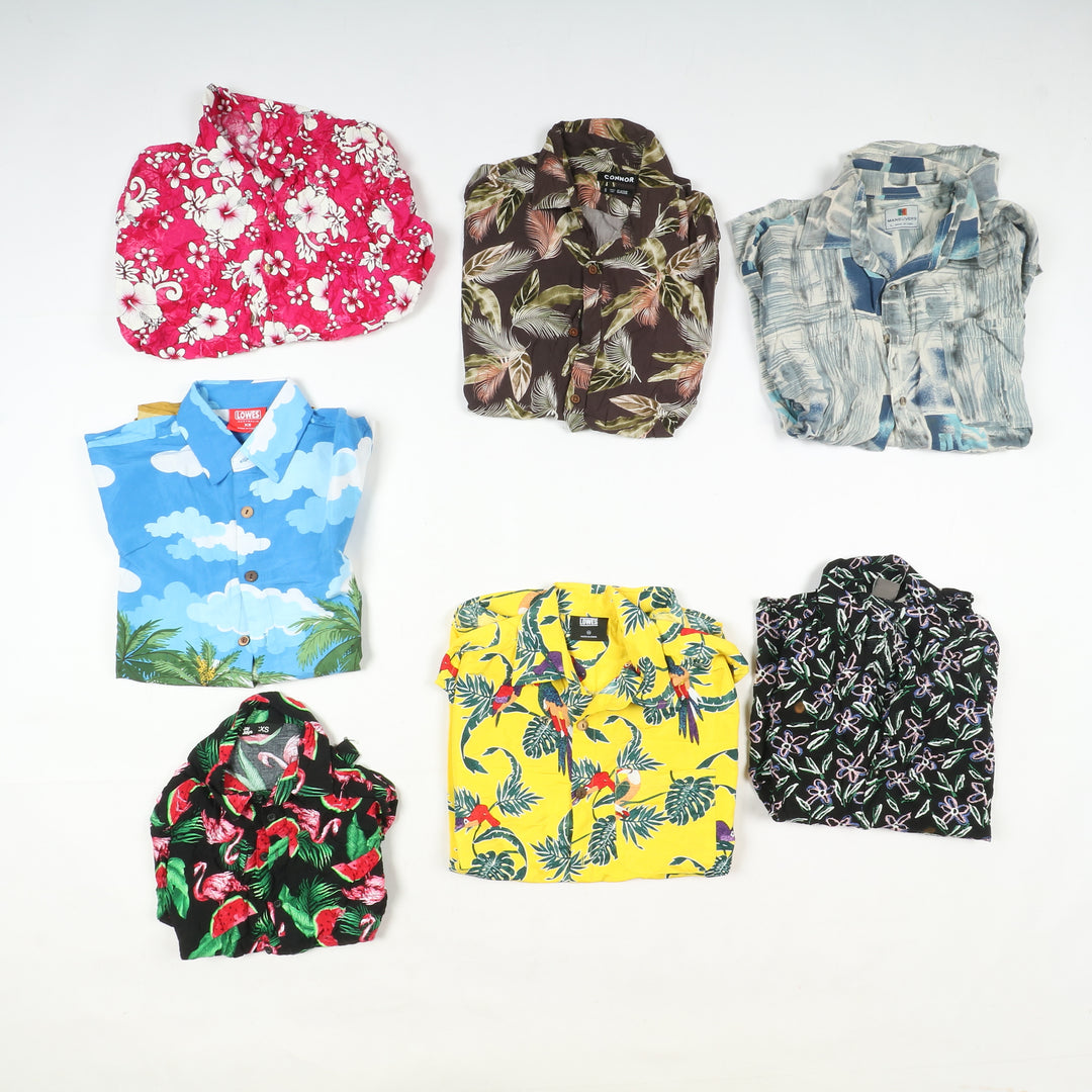 Camicie Hawaii vintage uomo e donna box da 97pz printed