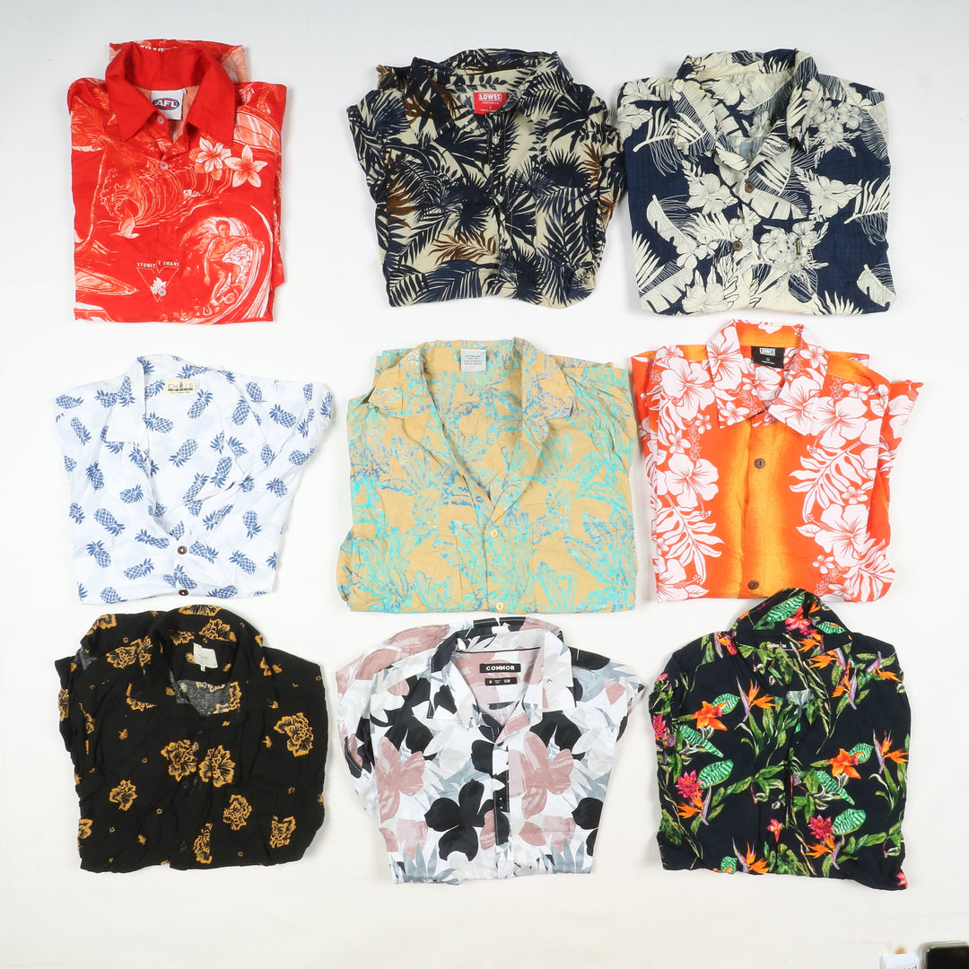 Camicie Hawaii vintage uomo e donna box da 96pz printed