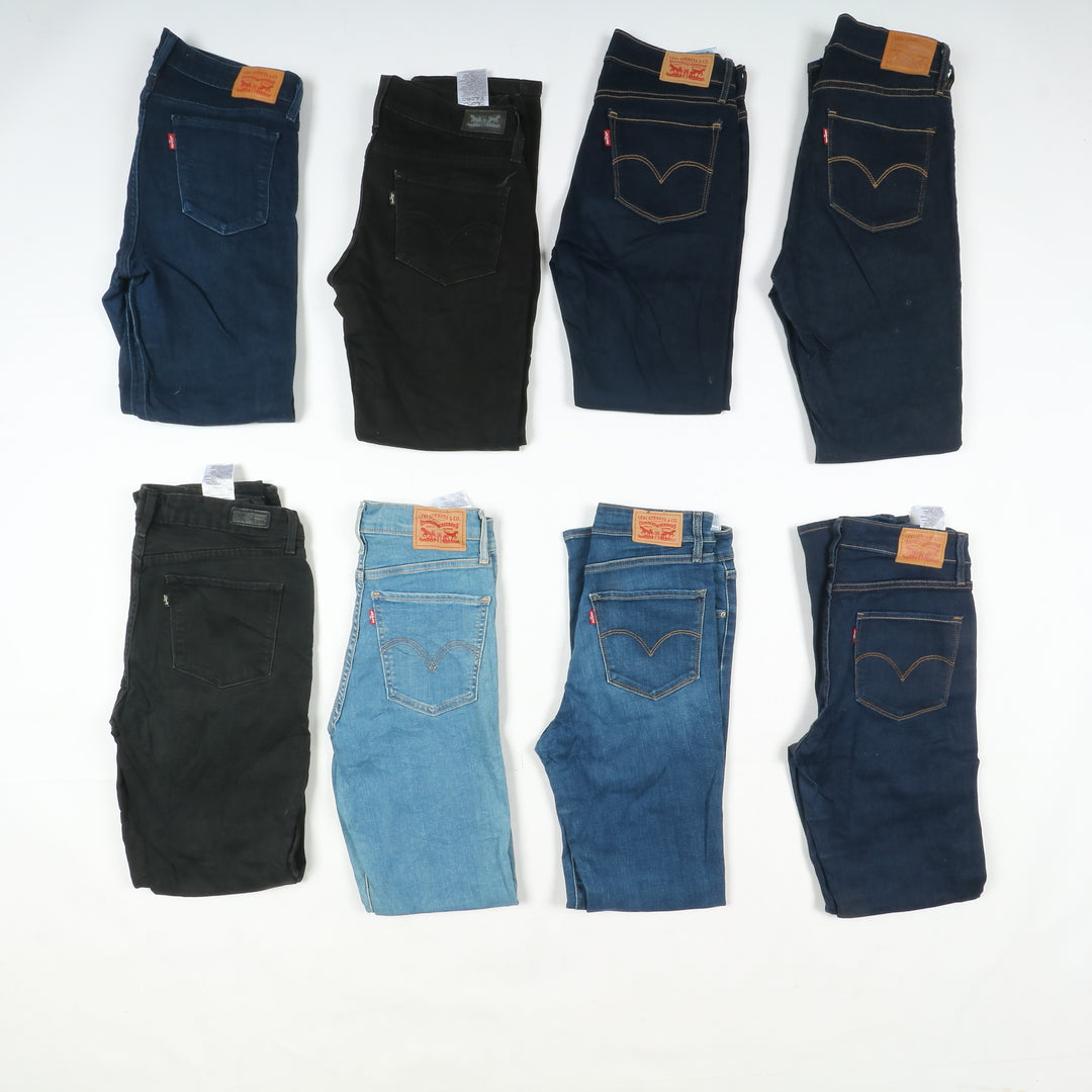 Levi's jeans stock da 40pz Levis donna anni 2000 slim, skinny, bootcut e regular