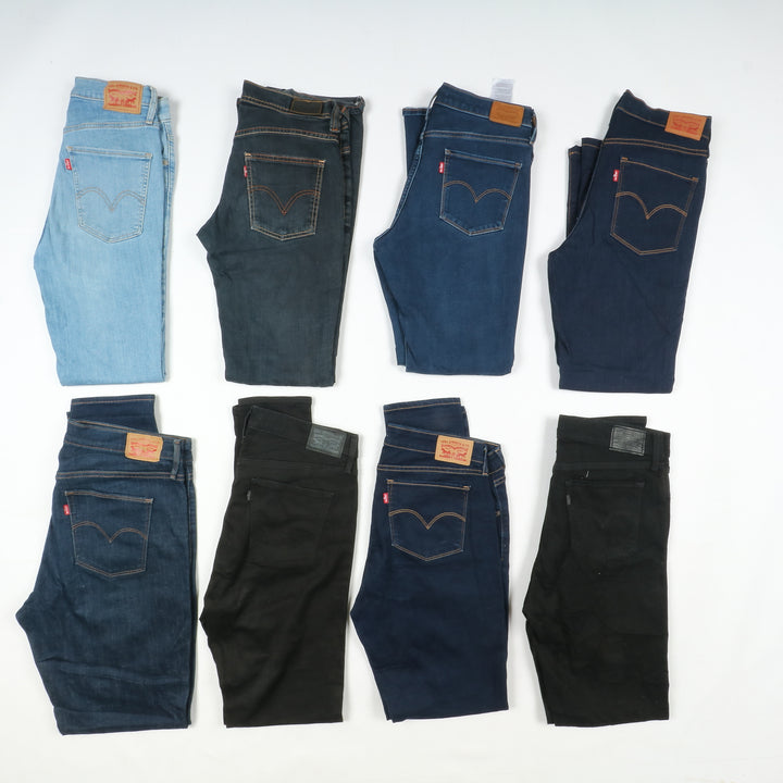 Levi's jeans stock da 40pz Levis donna anni 2000 slim, skinny, bootcut e regular