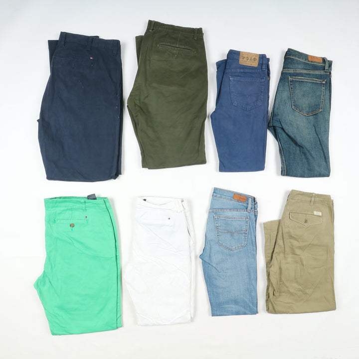 Pantaloni e jeans firmati stock da 38pz Uomo e donna anni 80/90 e 2000