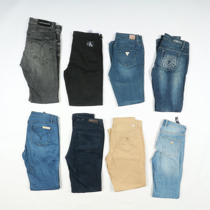 Pantaloni e jeans firmati stock da 38pz Uomo e donna anni 80/90 e 2000