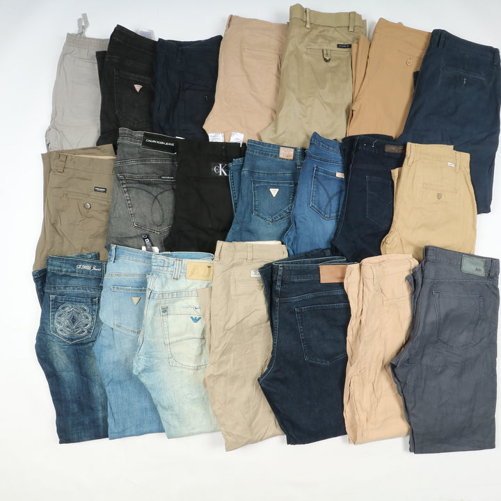 Pantaloni e jeans firmati stock da 38pz Uomo e donna anni 80/90 e 2000
