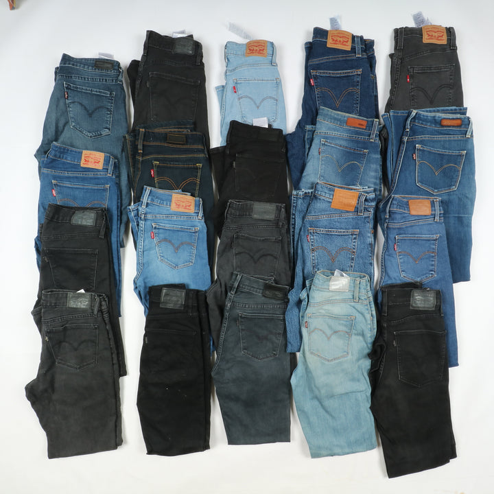 Levi's jeans stock da 43pz Levis donna denim e nero