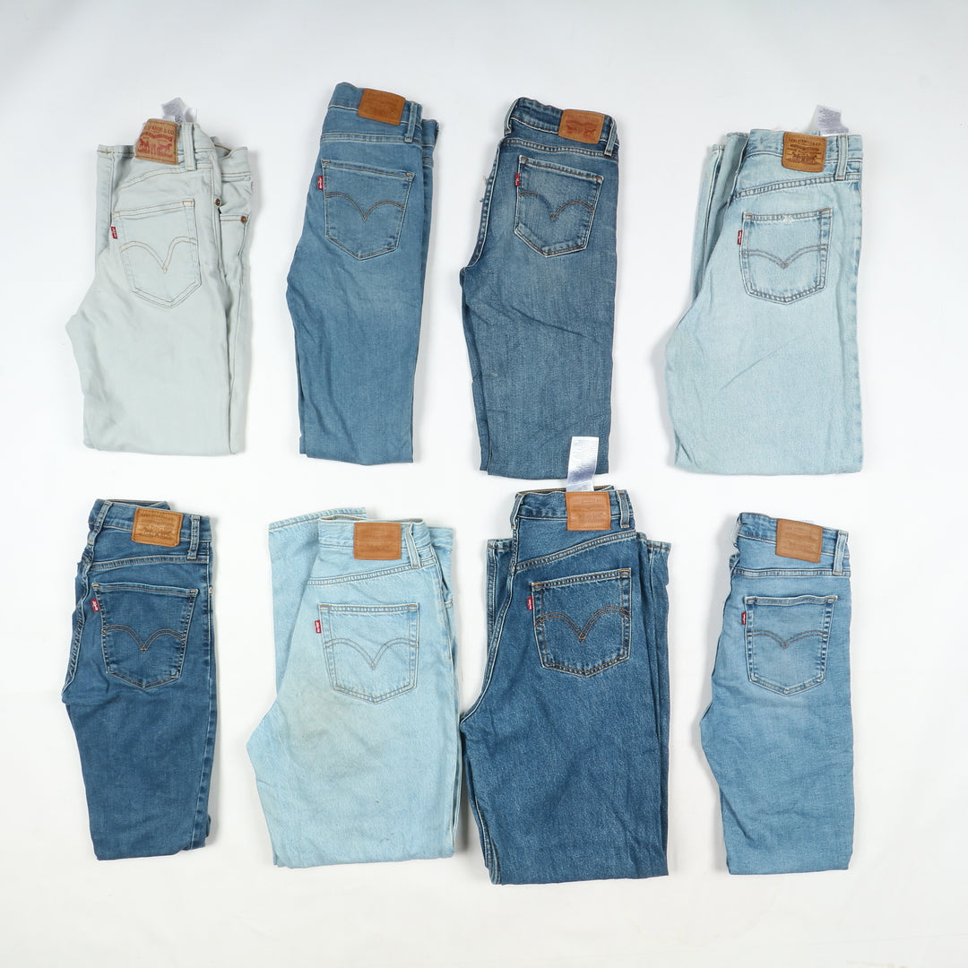 Levi's jeans stock da 34pz Levis donna anni 2000 slim, skinny, bootcut, Baggy e regular