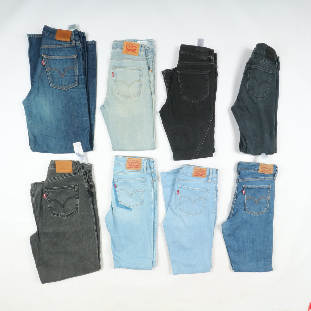 Levi's jeans stock da 34pz Levis donna anni 2000 slim, skinny, bootcut, Baggy e regular