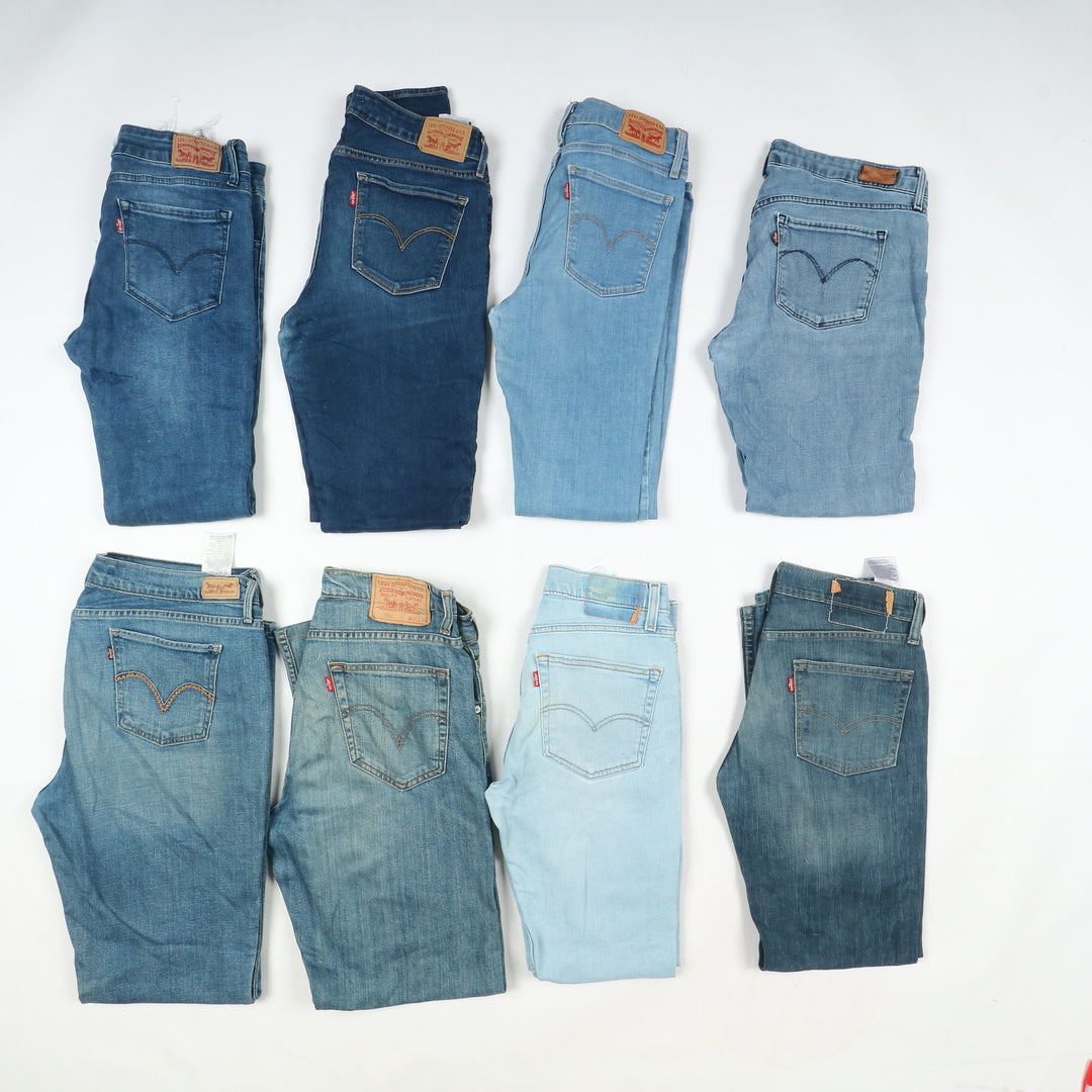 Levi's jeans stock da 34pz Levis donna anni 2000 slim, skinny, bootcut, Baggy e regular