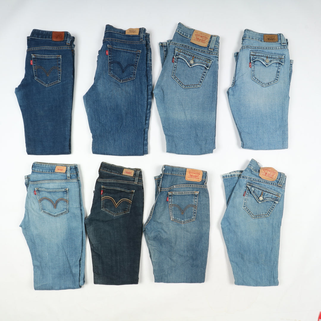 Levi's jeans stock da 34pz Levis donna anni 2000 slim, skinny, bootcut, Baggy e regular