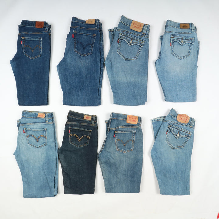 Levi's jeans stock da 34pz Levis donna anni 2000 slim, skinny, bootcut, Baggy e regular