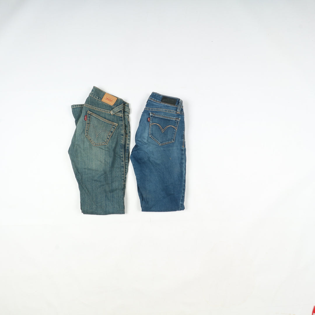 Levi's jeans stock da 34pz Levis donna anni 2000 slim, skinny, bootcut, Baggy e regular
