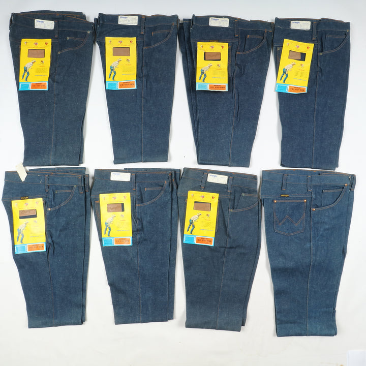Wrangler western cut box da 43pz flare boot cut deadstock jeans anni 70'