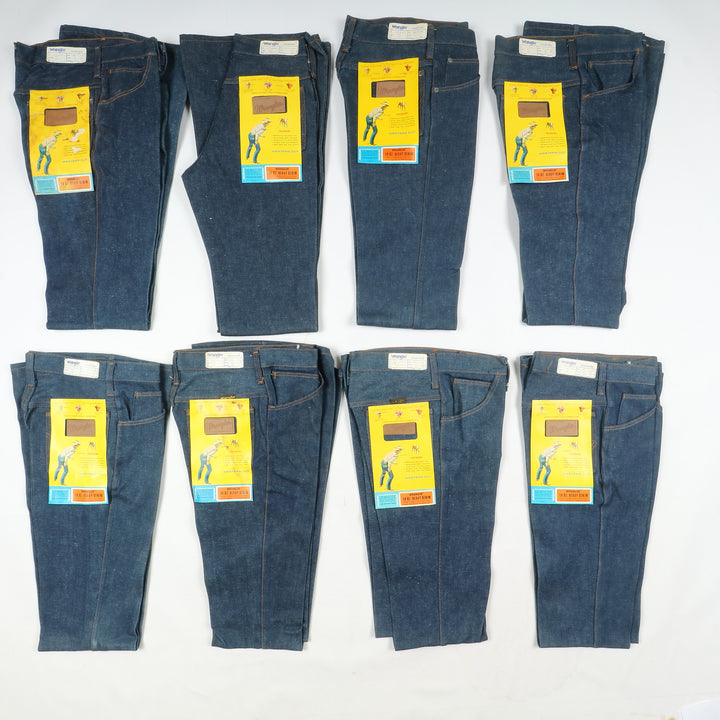 Wrangler western cut box da 43pz flare boot cut deadstock jeans anni 70'