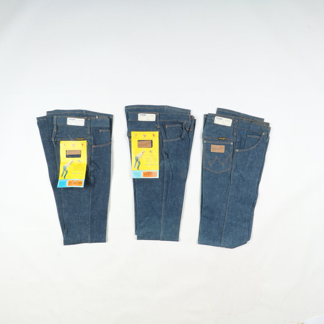 Wrangler western cut box da 43pz flare boot cut deadstock jeans anni 70'